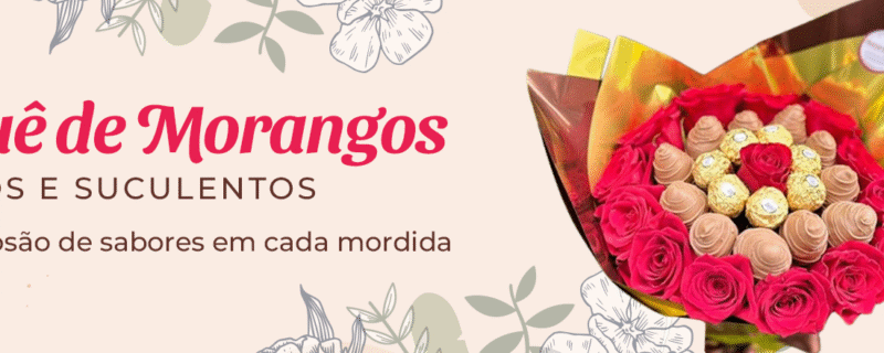 Floricultura Flores Doces Chapecó é a sua parceira ideal para presentes memoráveis. Somos especialistas em Buquê de Morangos, Cestas de Café da Manhã e as mais lindas Rosas. Entregamos flores e doces exclusivos em Chapecó e toda a região. Surpreenda com Entrega Rápida!